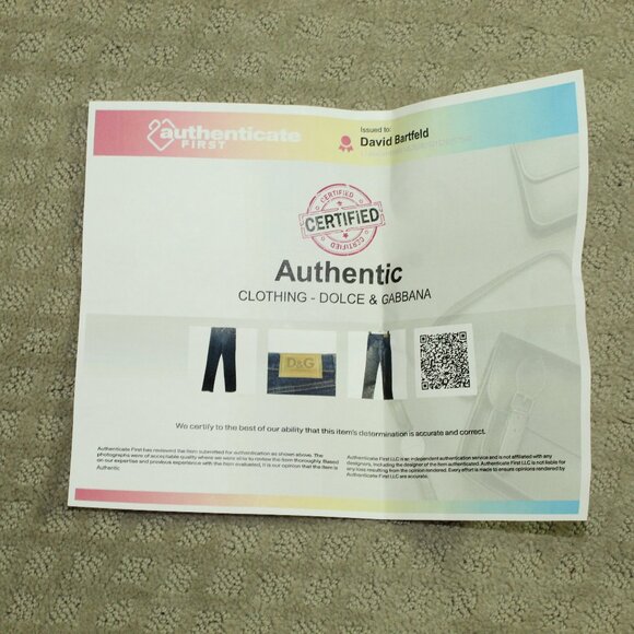 Dolce Gabbana Jeans Woman 30  Blue Ittierre High Rise D&G Straight Stretch - Picture 8 of 8